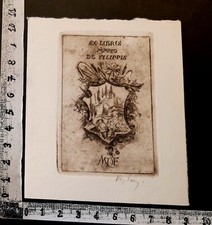 WUNDERKAMMER L EXLIBRIS 624 " ARALDICO " - * VIRGILIO TRAMONTIN * - C SIGNED