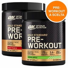 ON Optimum Nutrition Gold Standard PreWorkout Energy Drink Gusto a scelta - 330g