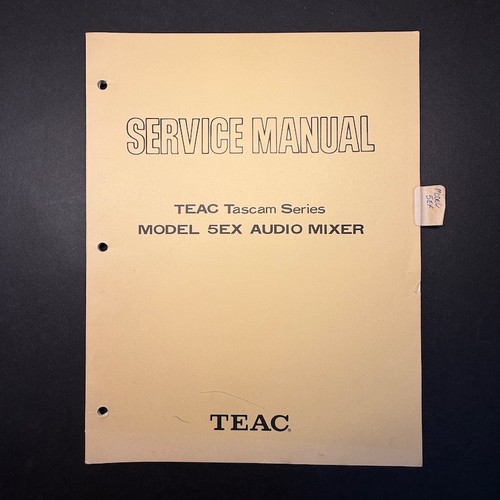 Manuale servizio mixer - servizio,