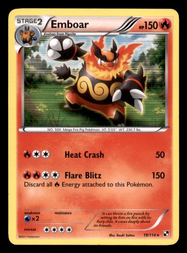 Pokemon emboar 114 holo - pokemon,