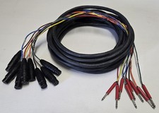 Belden 8 canali Neutrik Gold XLR femmina switchcraft TT Bantam cavo audio 27 piedi