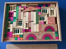 Scatola da costruzioni in legno Puzzle vintage Architettura Veneziana anni 50/60