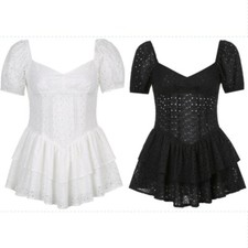 Donna pizzo mini abito - pizzo,