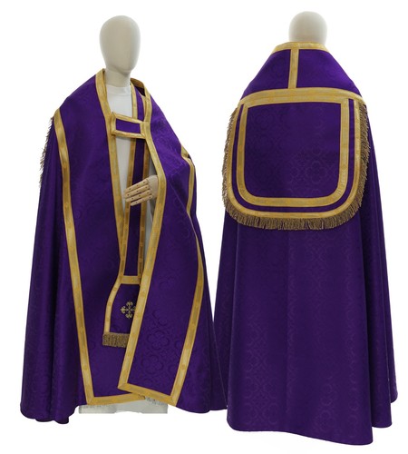 Piviale romano viola - piviale, con