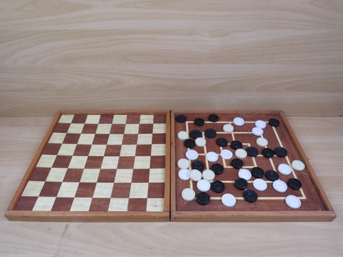 Vecchia scacchiera legno - vecchia,