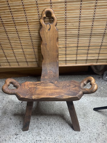 Antique wooden three legged - antique, three-legged