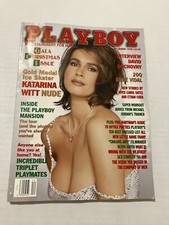 Vintage Playboy Dec. 1998 Gold medal ice skater Katarina Witt nude