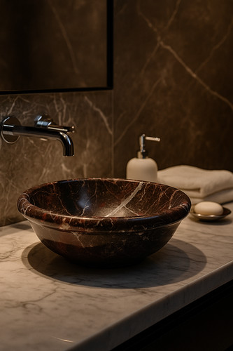 Lavabo bagno rotondo in - lavabo, da