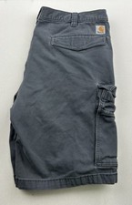 Carhartt Cargo Shorts Uomo 40 Relaxed Fit Grigio Scuro 103542 029 Abbigliamento da Lavoro Outdoor