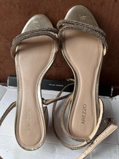 Sandali donna Arezzo UK 6 metallizzati piatti