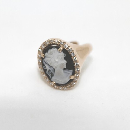 Anello con cammeo argento - , 925%