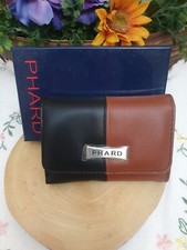 PHARD *  Portafoglio Donna ecopelle nero/marrone nuovo completo di scatola