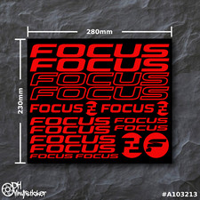 Focus Set Adesivi Rosso | Set