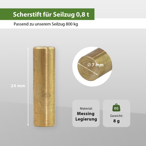 Scherstift per paranco tirfor - per,