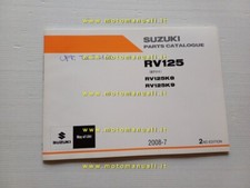 Suzuki RV 125 2008 catalogo ricambi ORIGINALE spare parts catalogue