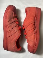 Adidas Superstar Supercolor Red Suede Shoe Sneaker Scarpe Rossa 38 US 5.5 UK 5