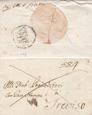 RCP034 - 1798 PREFILATELICA NAPOLEONICA CON TESTO VENEZIA x TREVISO