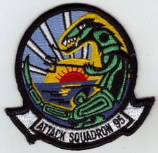 ATTACK SQUADRON 95 US.NAVY PATCH COMBAT AIRCRAFT PILOT USA AVIATOR WAR AIRPLANE.