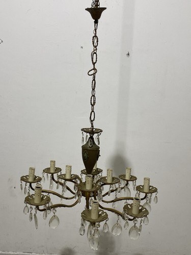 Lampadario vintage ottone - vintage,