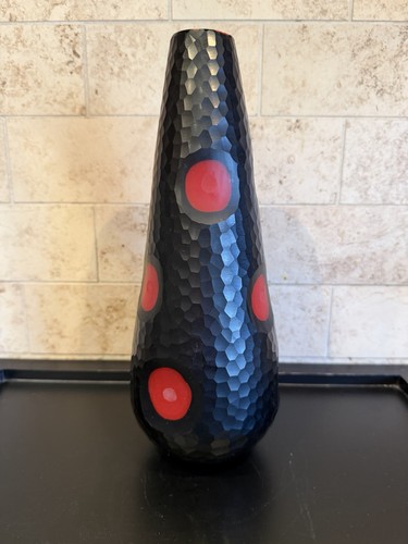Vaso murano battuto - vaso, vetro