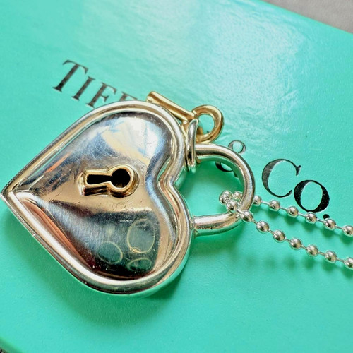 Ciondolo collana chiave cuore