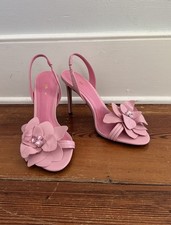 Zara Pink Leather Slingback