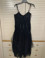 Abito Vintage Anni 80 Yvan & Marzia Paris Nero 