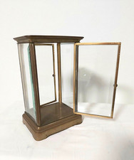 CASSA PER OROLOGIO IN CRISTALLO MOLATO E OTTONE FINE '800- PARIGINA, PENDOLA