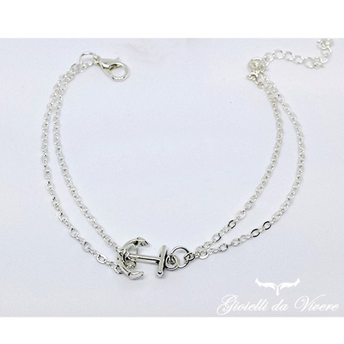 Oro argento cavigliera - oro,