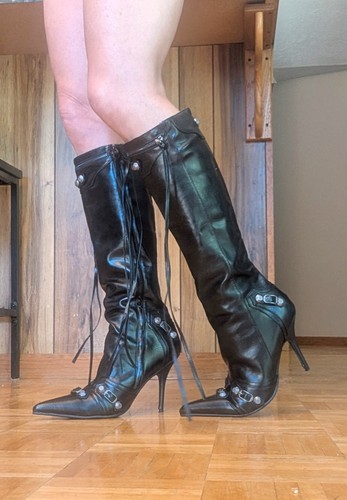 Stivali stiletto neri - , metà