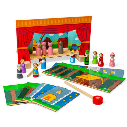 Bigjigs toys teatro magnetico - bigjigs,