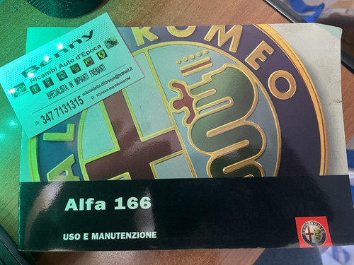 Alfa romeo 166 manuale - 166,