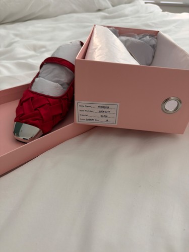 Scarpe raso rosso taglia - raso, 8