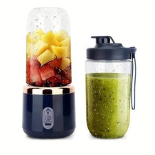 Frullatore Portatile USB 6 Lame 430ml Smoothie Mixer Ricaricabile – Blu/Rosa