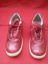 SNEAKERS SAX VINTAGE ORIGINALI anni 90  pelle/gomma mod. PRADA n 40 donna rosse
