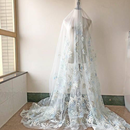 Menta pizzo tessuto yard - menta,