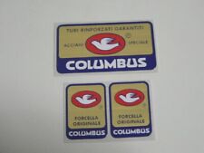 sticker adesivi COLUMBUS per bici da corsa  vintage 3 pezzi