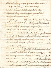 Lettera antica Parabita 1867. Anno di costruzione statua di San Rocco