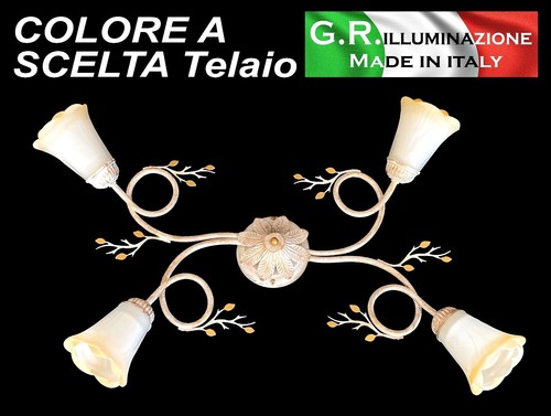 Plafoniera ferro battuto - in,