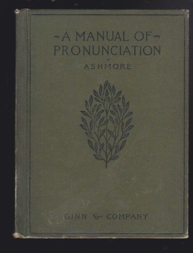 Manual pronunciation use - a,