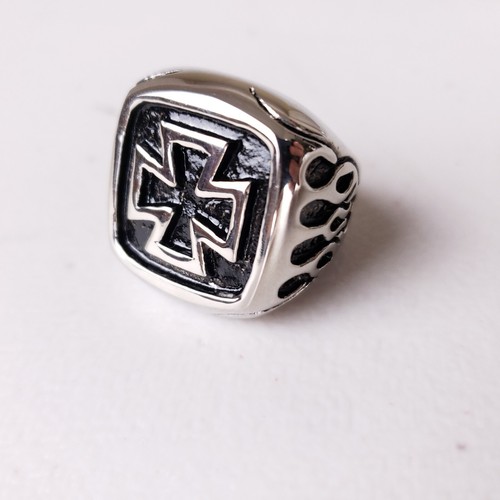 Anello uomo biker croce - anello,