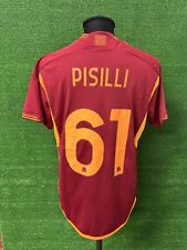 Maglia Roma PISILLI Worn Match Day Shirt Indossata Jersey Maillot Camiseta Europ