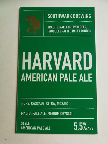 Southwark brewery harvard apa - southwark,