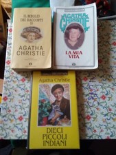 Lotto 3 libri Agatha Christie mia vita dieci piccoli indiani meglio dei racconti
