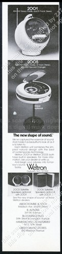 1973 weltron 2001 - weltron, stereo