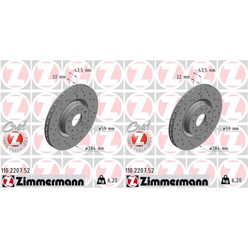 Zimmermann sport dischi - 2x,