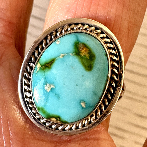 Anello turchese navajo oro - navajo,