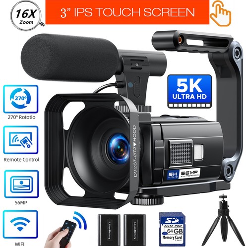 Videocamera camcorder 56mp - 4k,