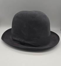 Cappello Bombetta Barbisio Titan Camoscio vintage 60s 54