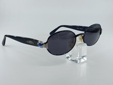 Blumarine Sunglasses Woman Oval Vintage Mod BM671 COL E74  ITALY BLU